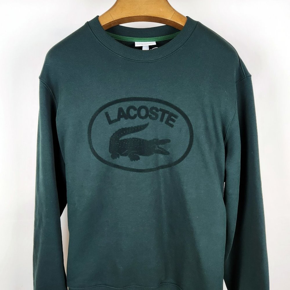 Lacoste Green Logo Sweatshirt, XXL